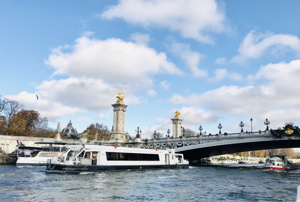 A Seine River cruise at the Pont Alexandre III