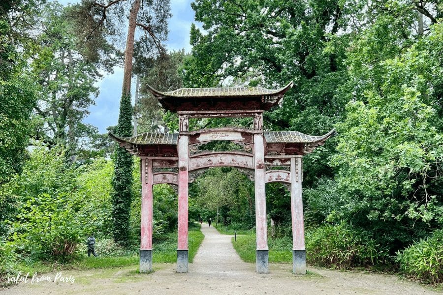 The entrance gate to the Human Zoo. This park is a hidden gem of Paris that many don't know about