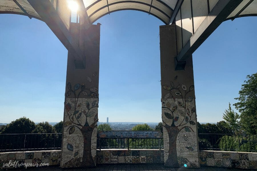 Street Art in Paris - with stunning views over Paris