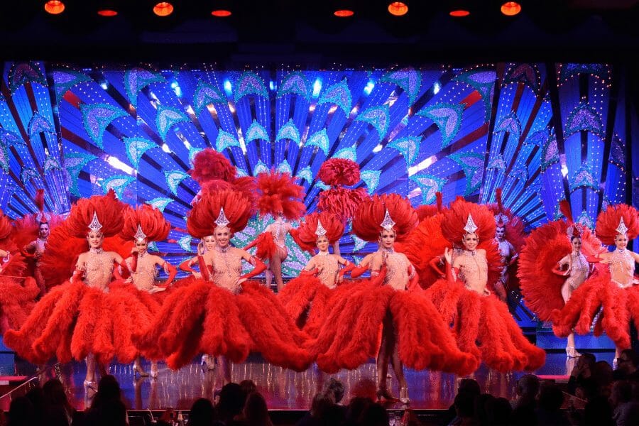 Moulin Rouge in Paris - the birthplace of the french cancan dance