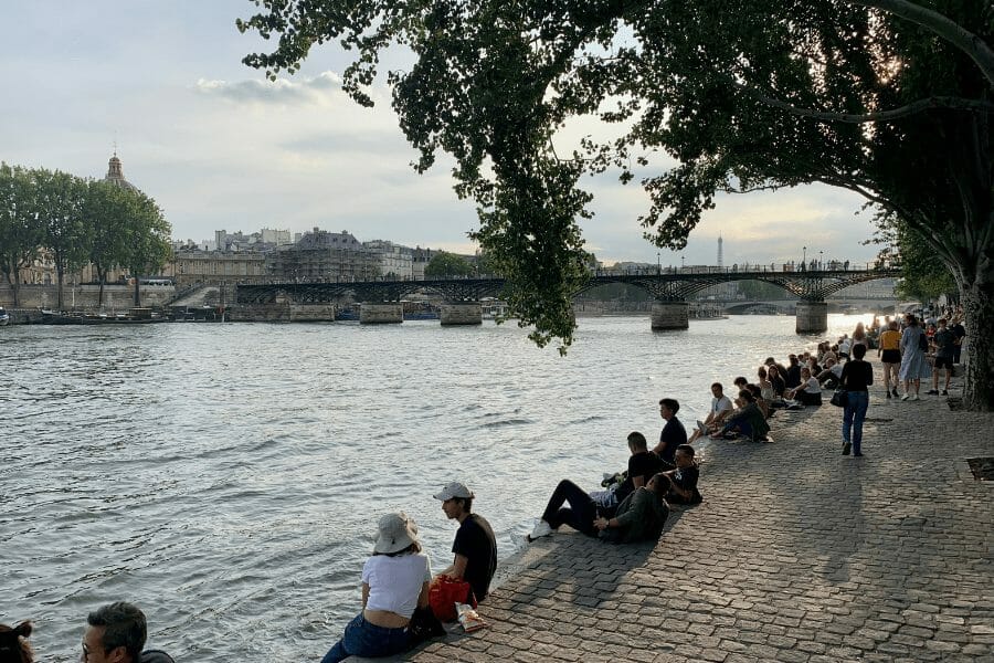 Seine in Summer: if you are in Paris on a budget, stock up in supermarkets and enjoy an outdoor apero along the seine