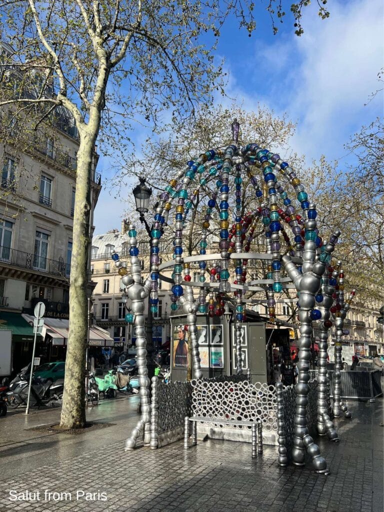 Metro Station At Palais Royal with Glass Ornaments on a sunny day