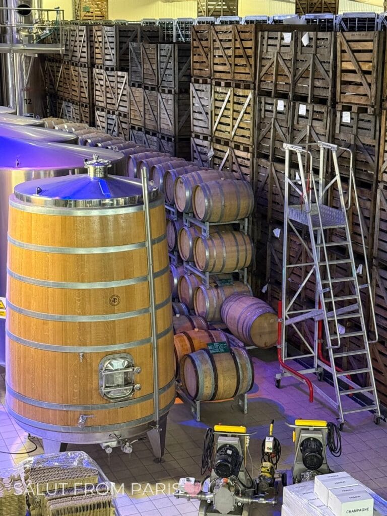 Champagne house production